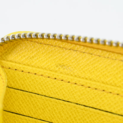 Epi Zippy Wallet Yayoi Kusama Yellow IC Chip