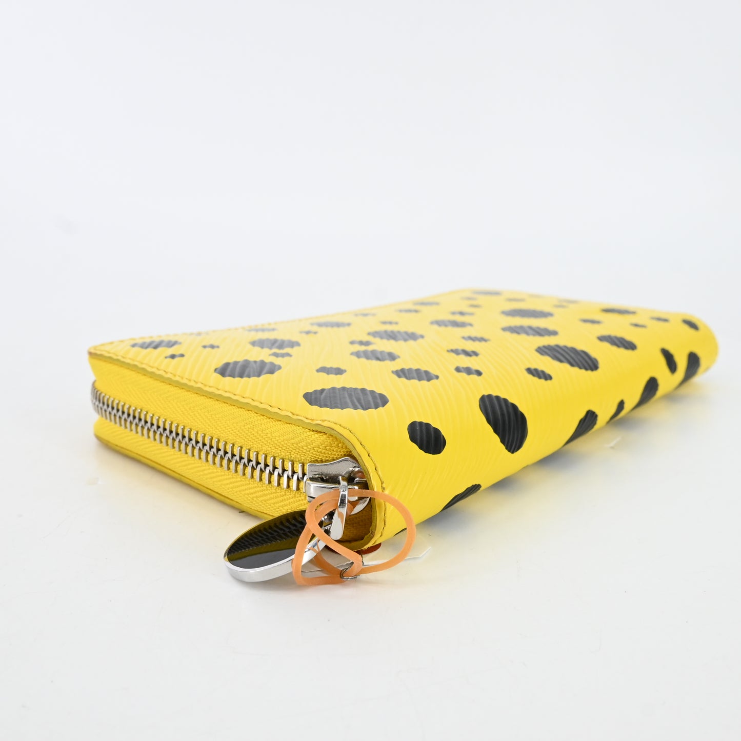 Epi Zippy Wallet Yayoi Kusama Yellow IC Chip