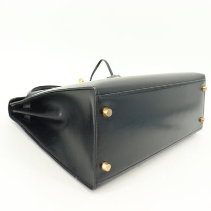 Kelly 32 Box calf Black G hardware 〇X mark