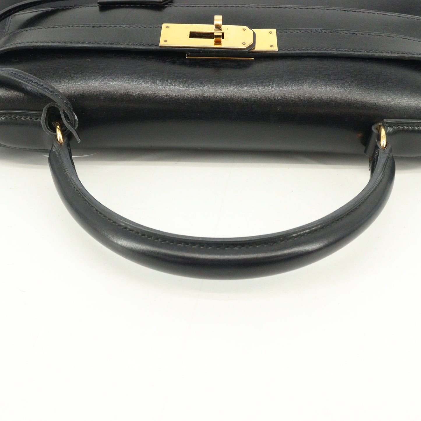 Kelly 32 Box calf Black G hardware 〇X mark