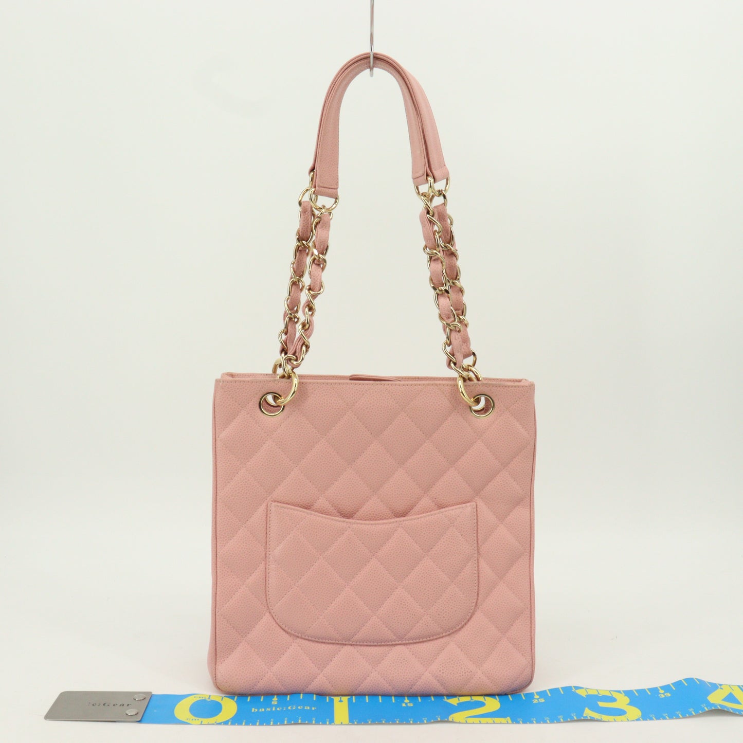 Caviar Chain Tote Pink G Metal Fittings 7972229