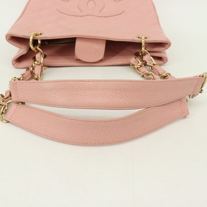 Caviar Chain Tote Pink G Metal Fittings 7972229