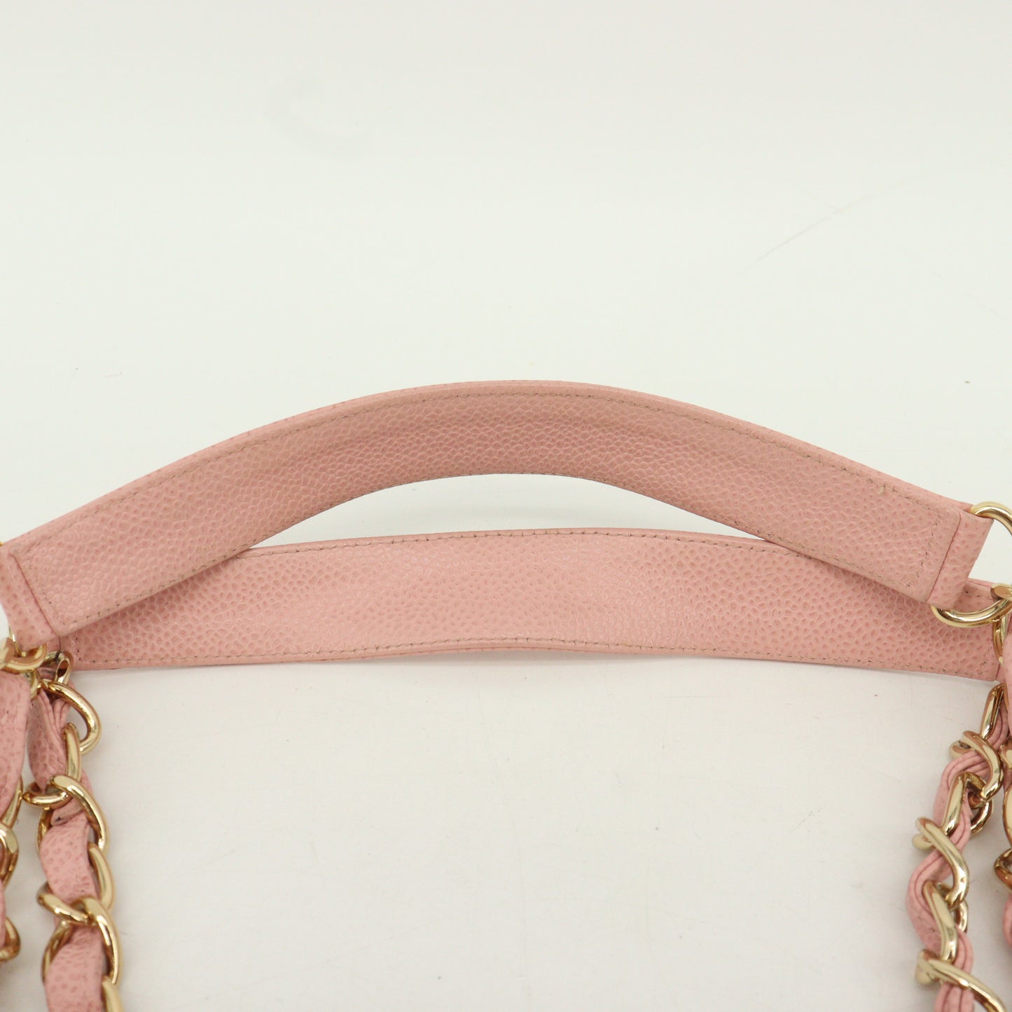 Caviar Chain Tote Pink G Metal Fittings 7972229