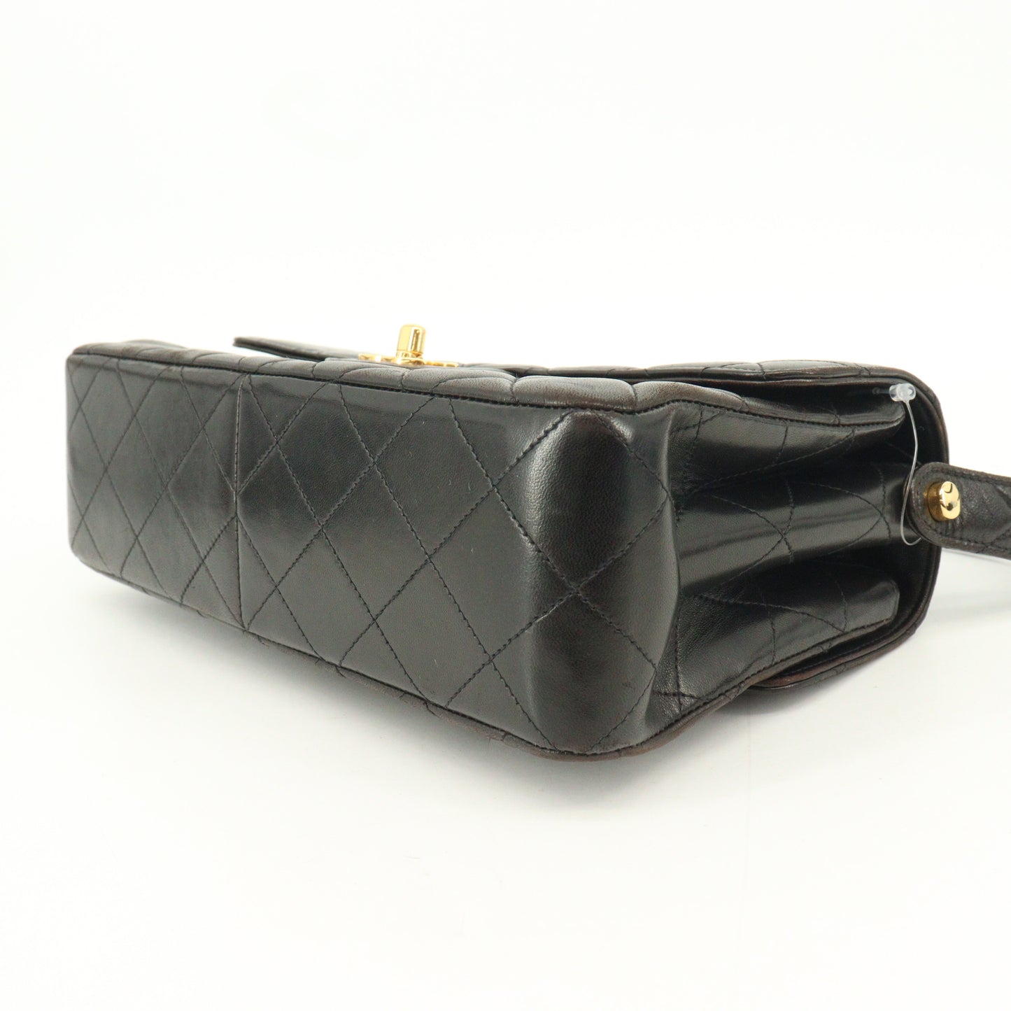 Double-sided flap shoulder bag in black lambskin with G hardware 4142863