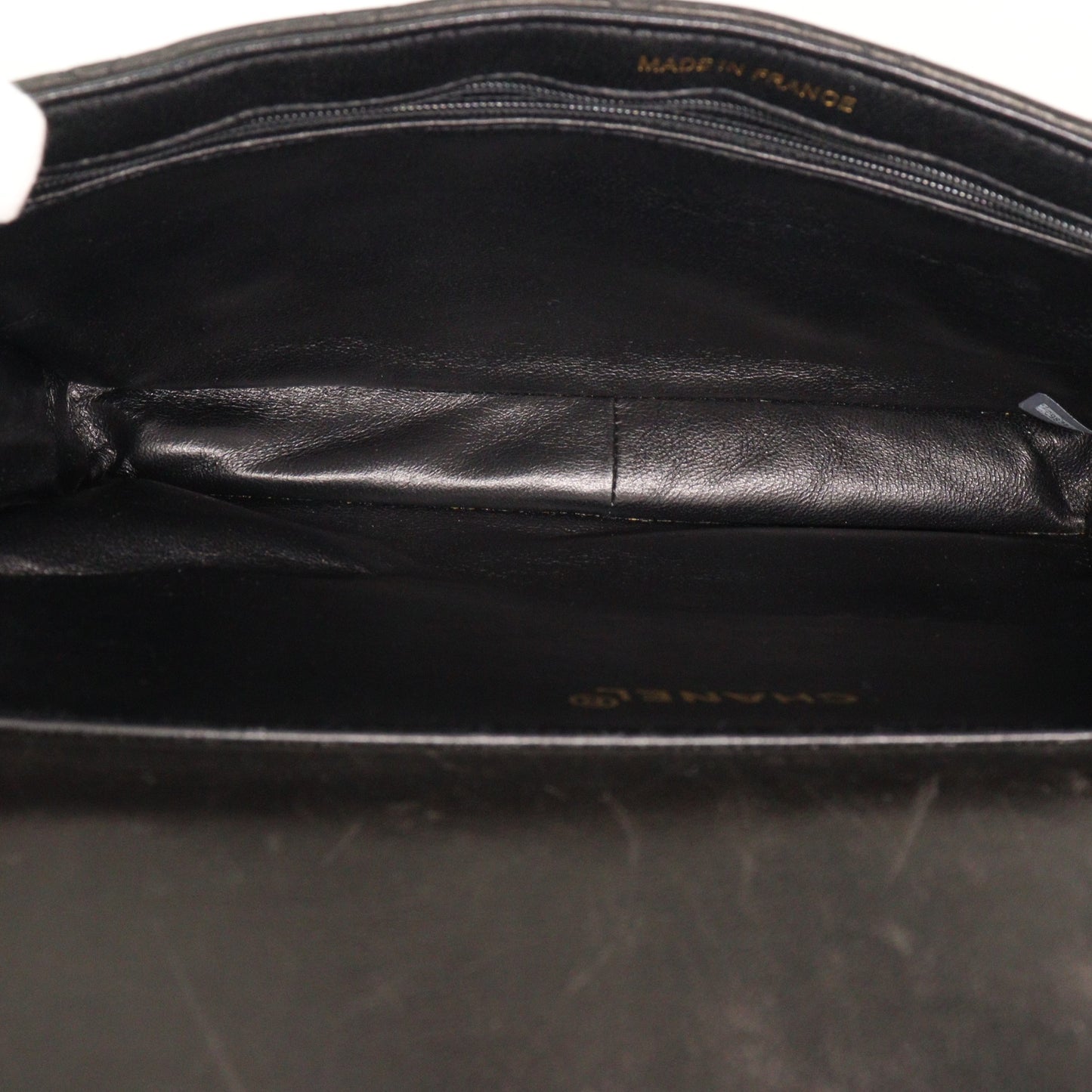 Double-sided flap shoulder bag in black lambskin with G hardware 4142863