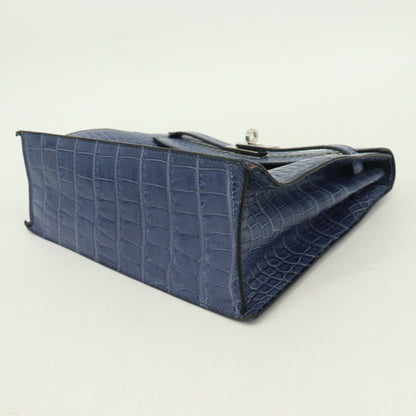 Pochette Kelly Dance Niloticus Blue Brighton SV hardware □ L engraved