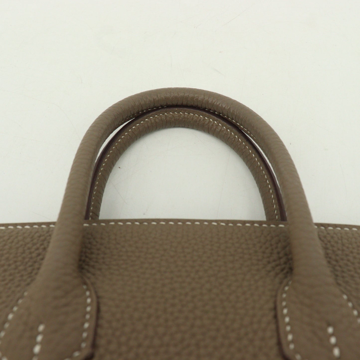 Togo Birkin 25 Etoupe G hardware C engraved