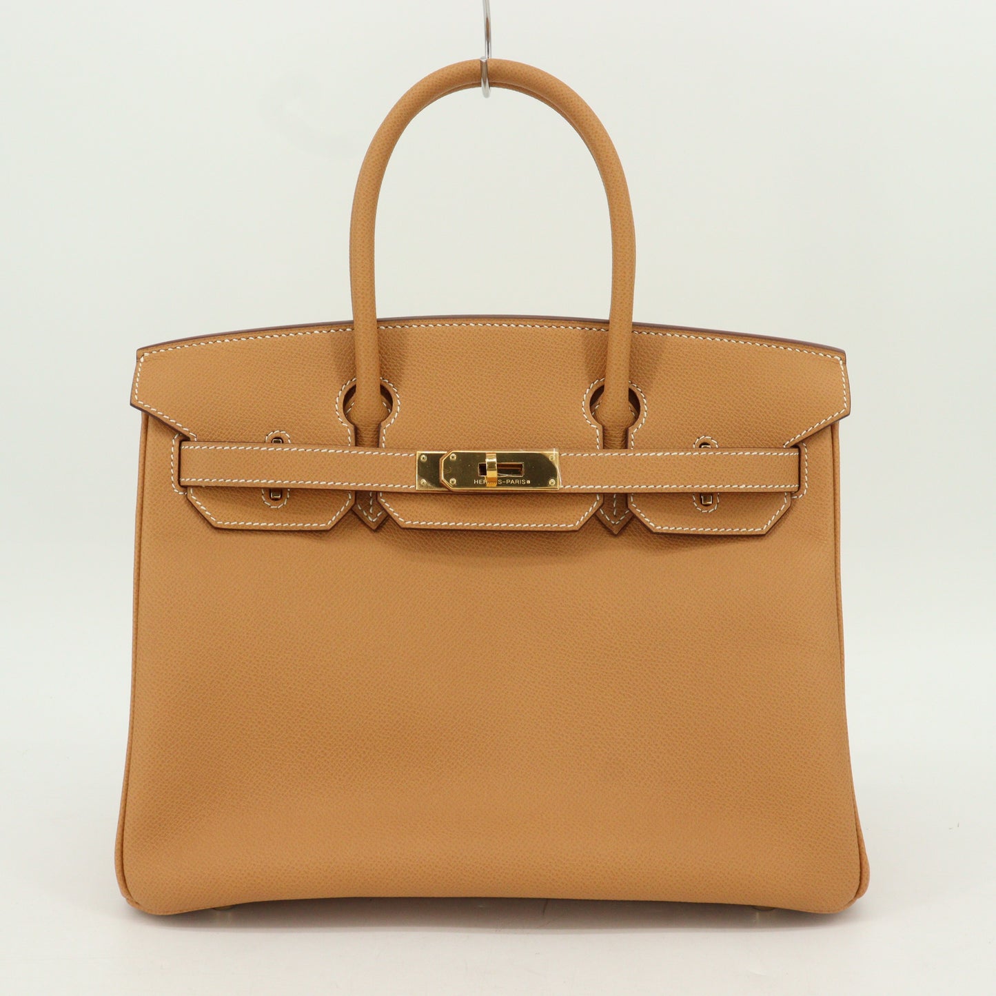 Epsom Birkin 30 Natural G hardware J engraved