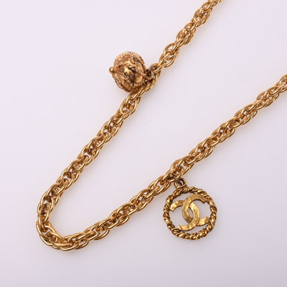 Coco Mark Long Necklace Gold