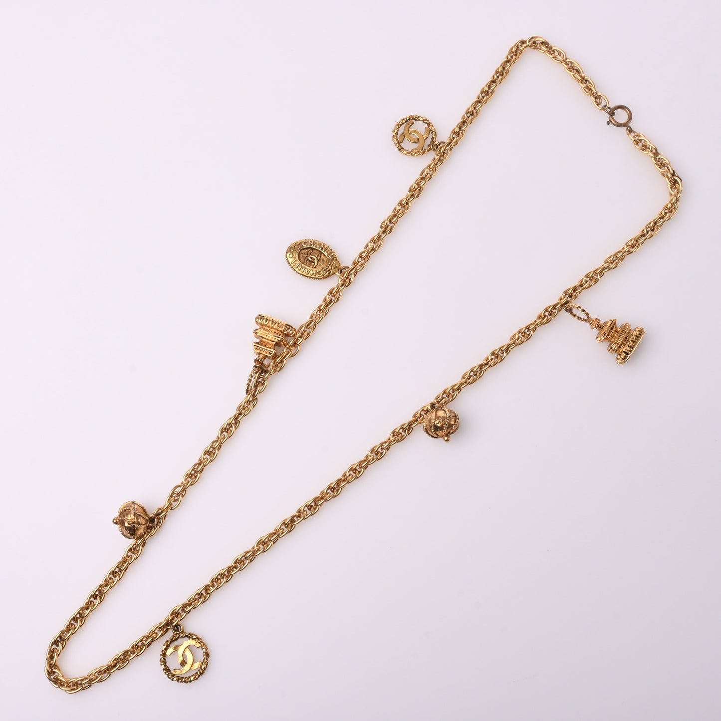 Coco Mark Long Necklace Gold