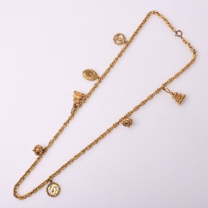 Coco Mark Long Necklace Gold