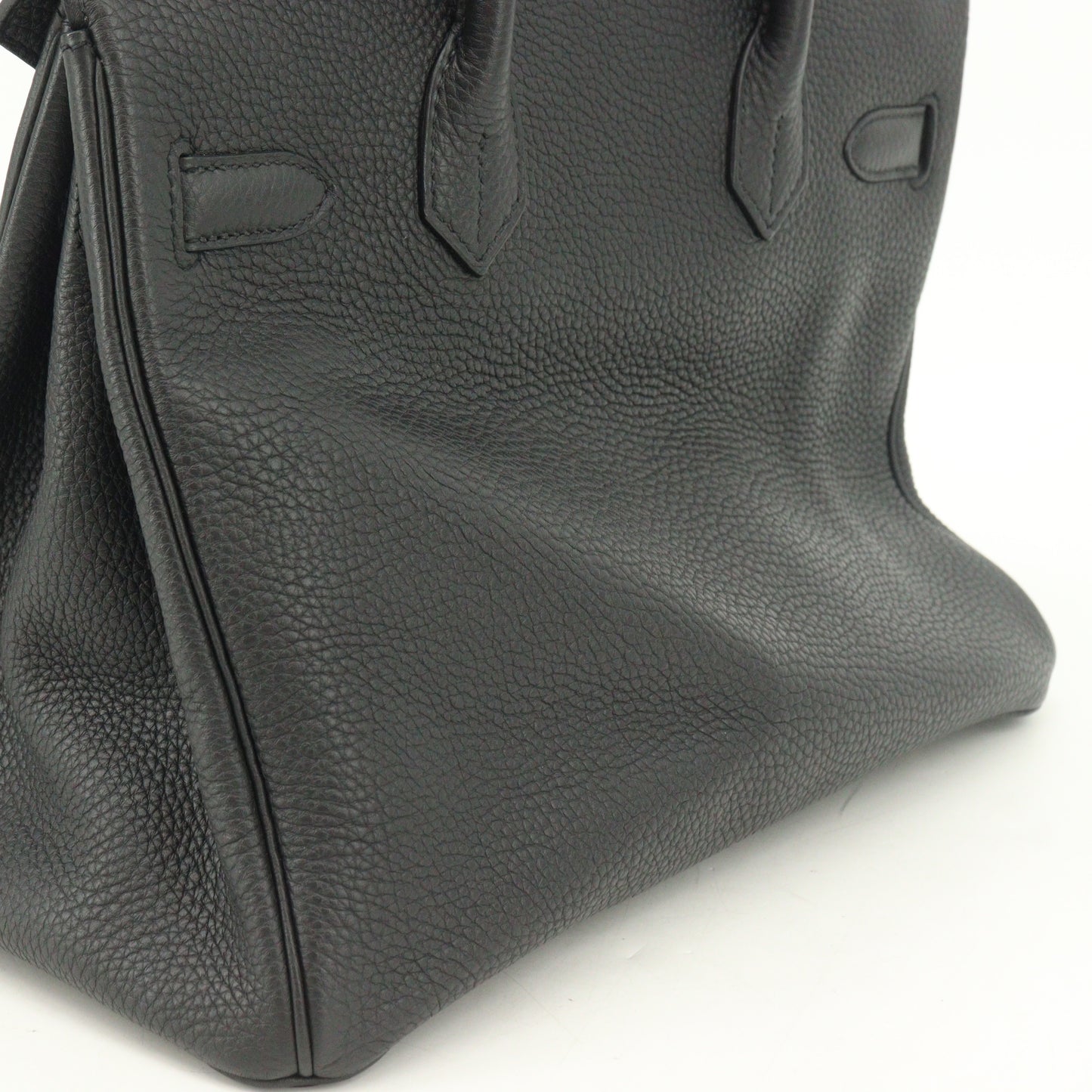 Togo Birkin 30 G metal fittings, black, R stamped