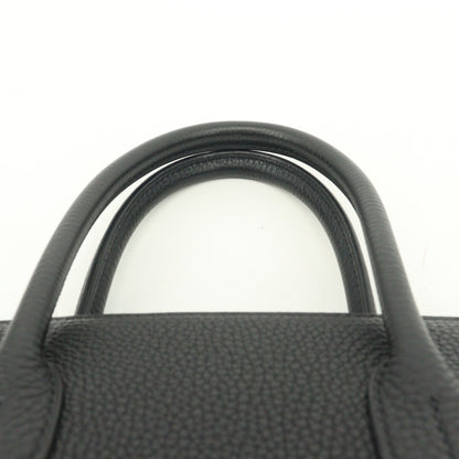 Togo Birkin 30 G metal fittings, black, R stamped