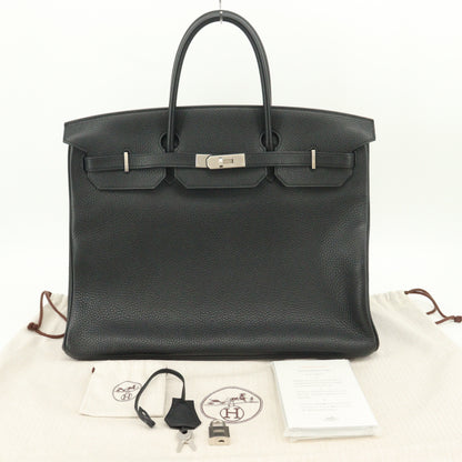 Togo Birkin 40 Matte Silver Hardware PSO Black C Stamp