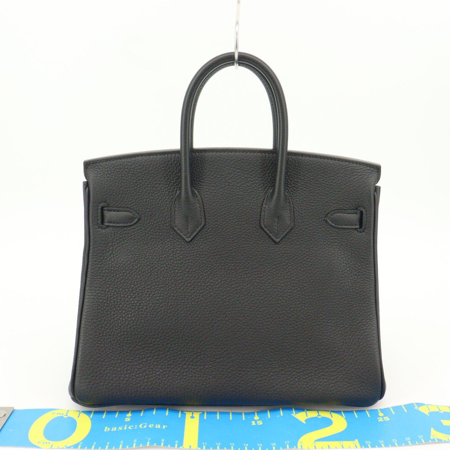 Togo Birkin 25 RG hardware, black, Y stamp