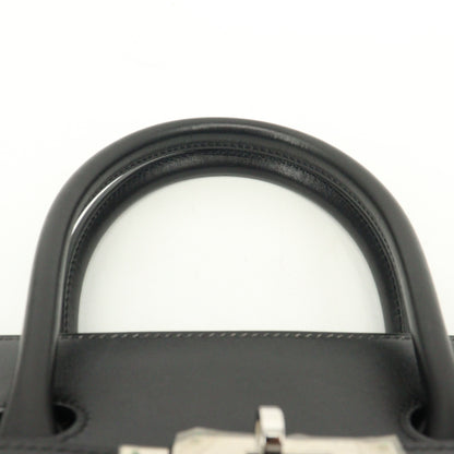 Box calf Birkin 35 SV hardware Black □F stamp