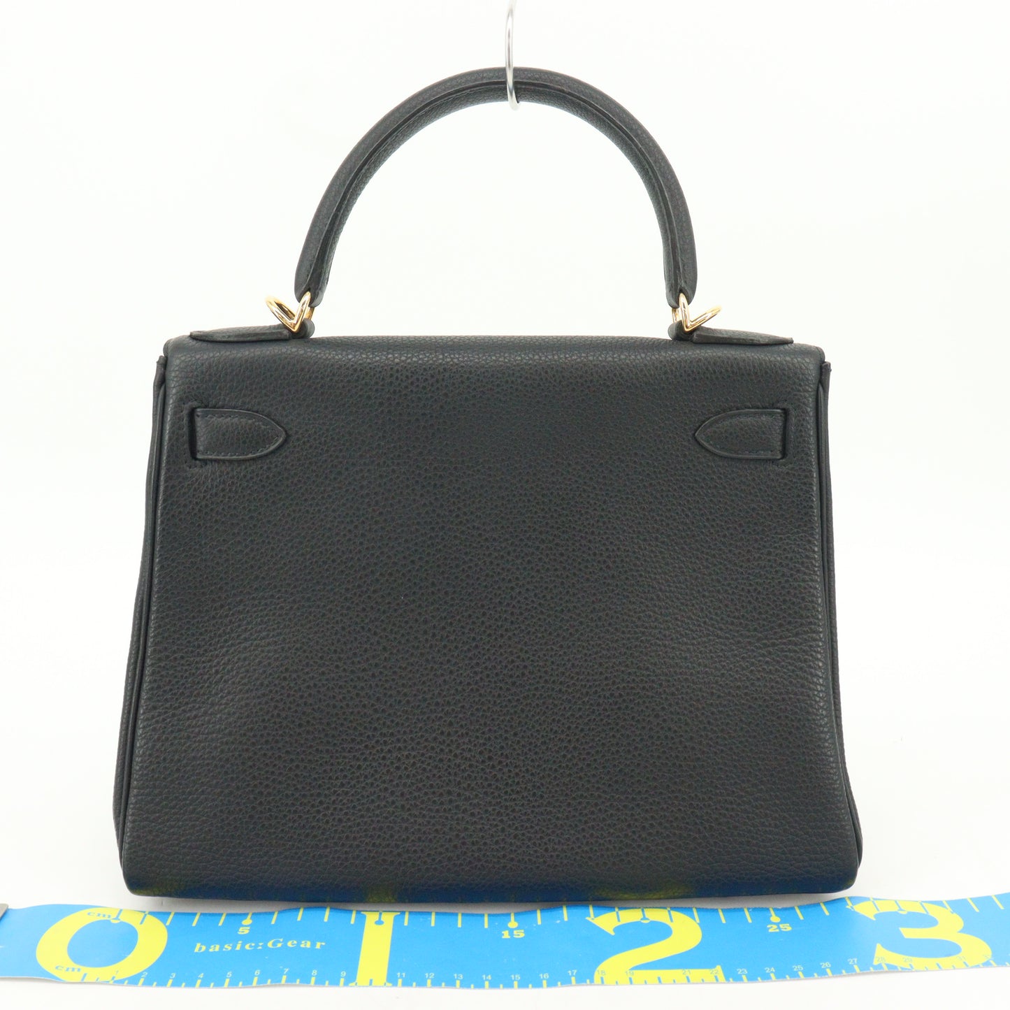 Togo Kelly 28 G hardware, black, E stamp