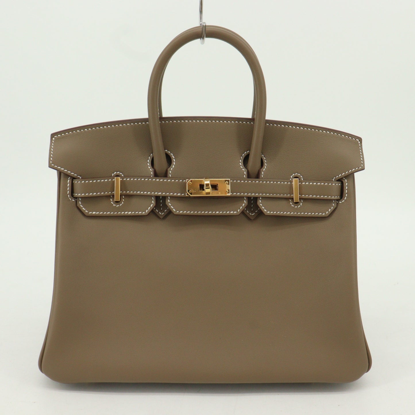 Swift Birkin 25 G hardware, Etoupe, B stamp