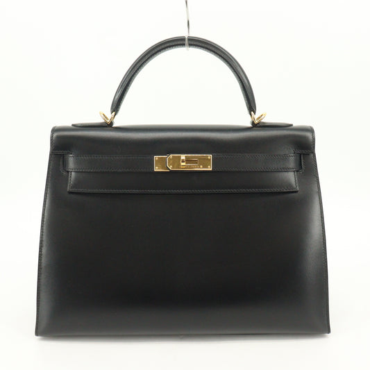 Box calf Kelly 32 G hardware Black □D stamp