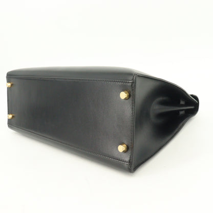 Box calf Kelly 32 G hardware Black □D stamp