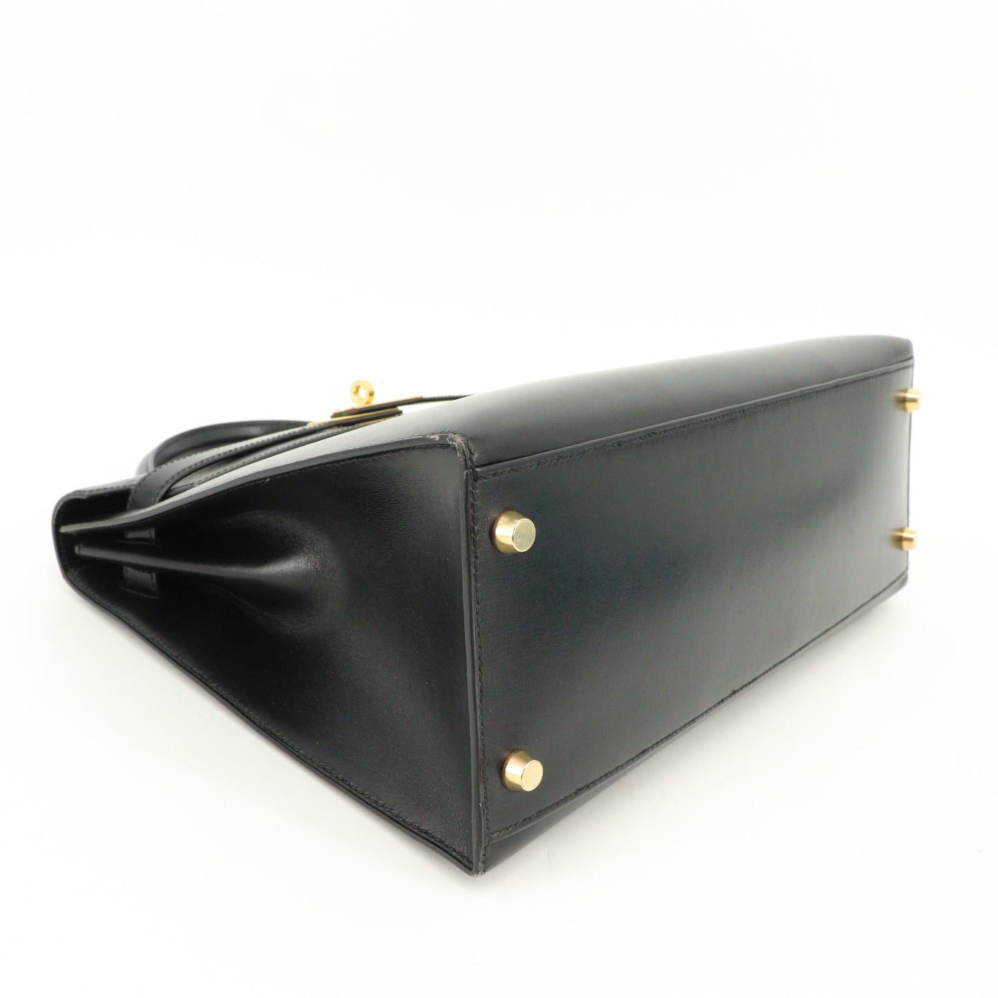 Box calf Kelly 32 black G hardware 〇A stamp