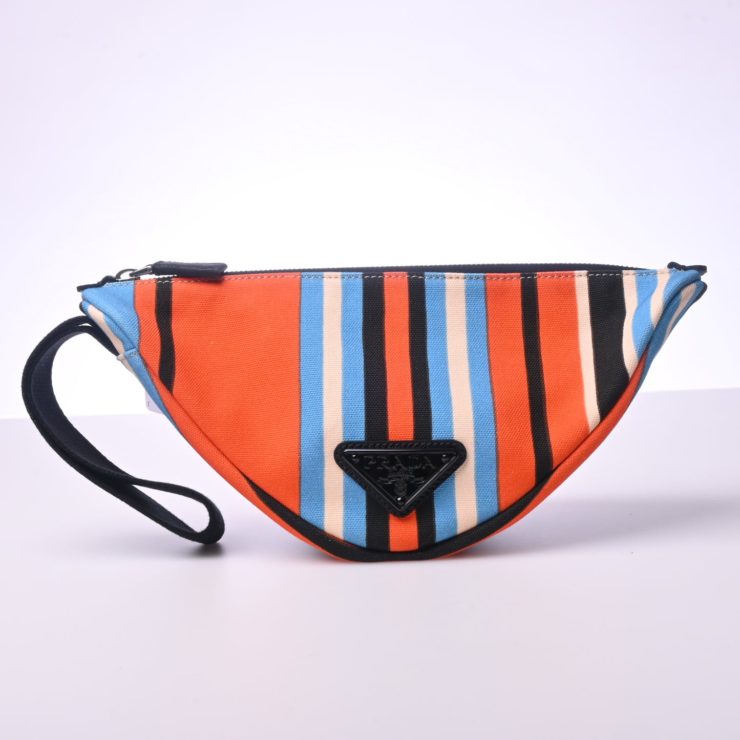 Canvas Triangle Clutch Colorful