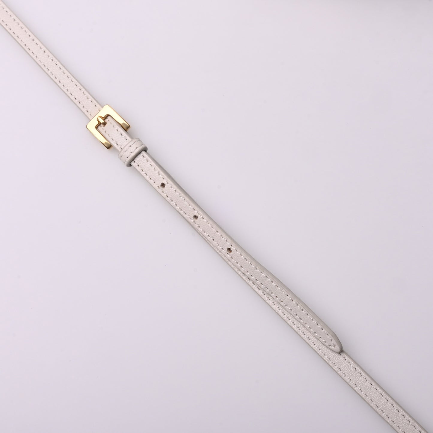 Matelasse Leather Shoulder Bag White