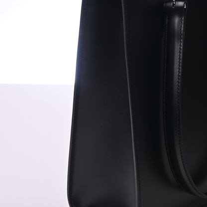 Calf Panther Leather Tote in Black