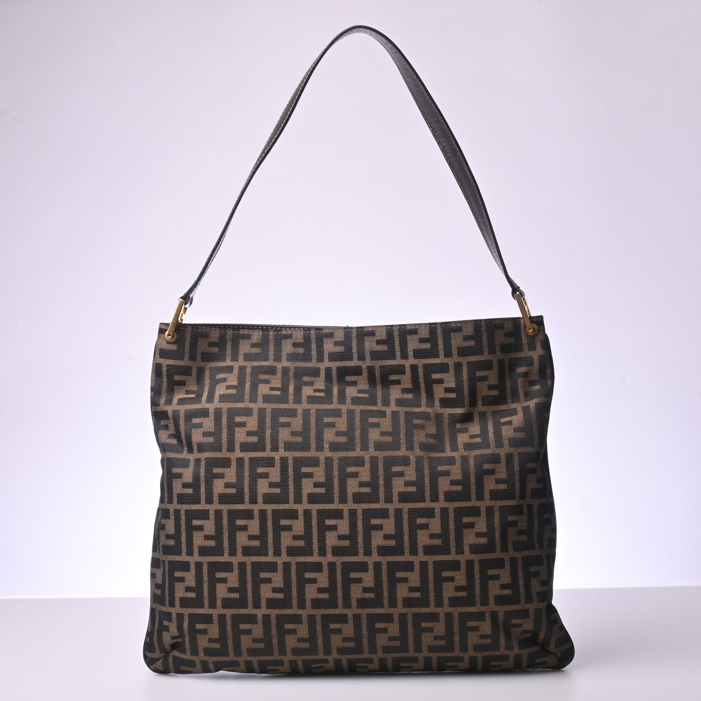 Zucca canvas shoulder bag brown