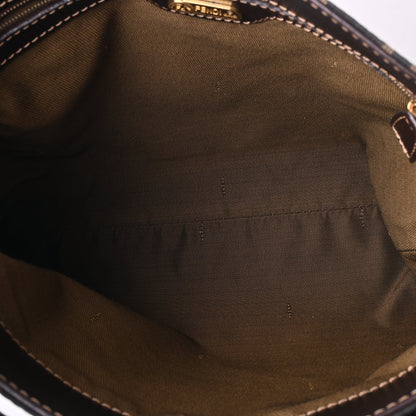 Zucca canvas shoulder bag brown