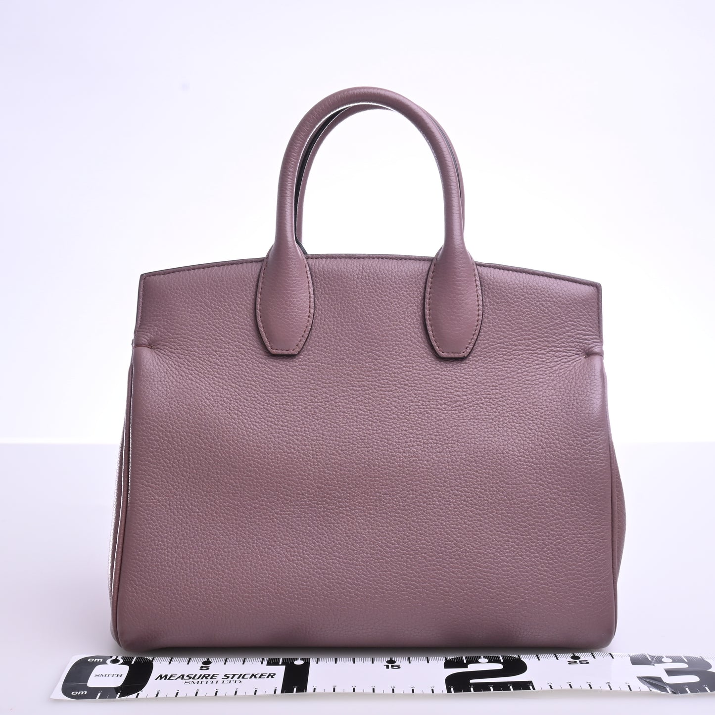 Leather Gancini 2-way tote in purple