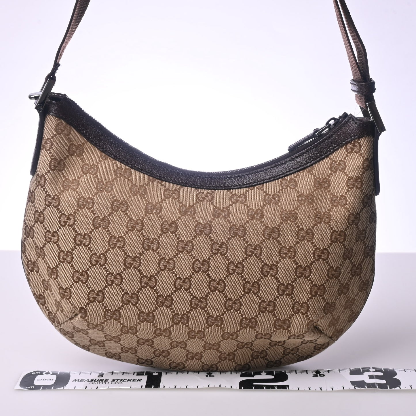 GG canvas shoulder bag brown