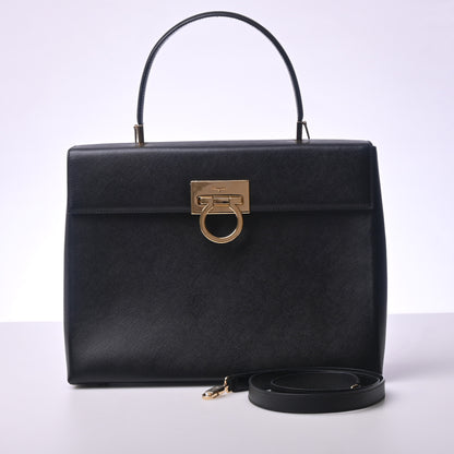 Gancini Leather 2WAY Handbag