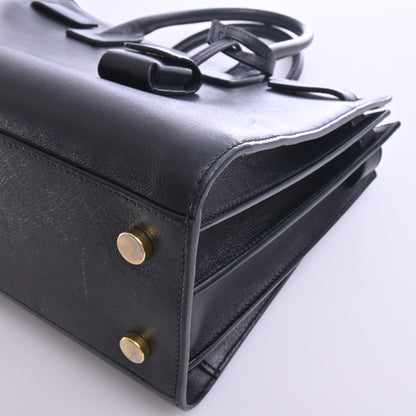 Leather Sac de Jour Black