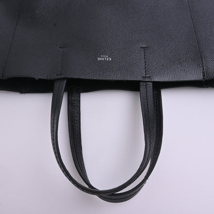 Leather Cabas Small Black