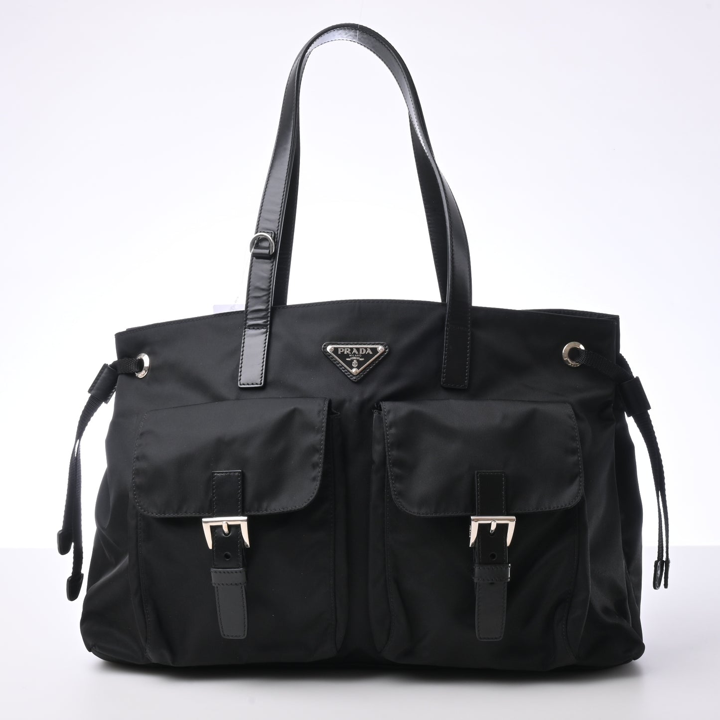 Black nylon tote