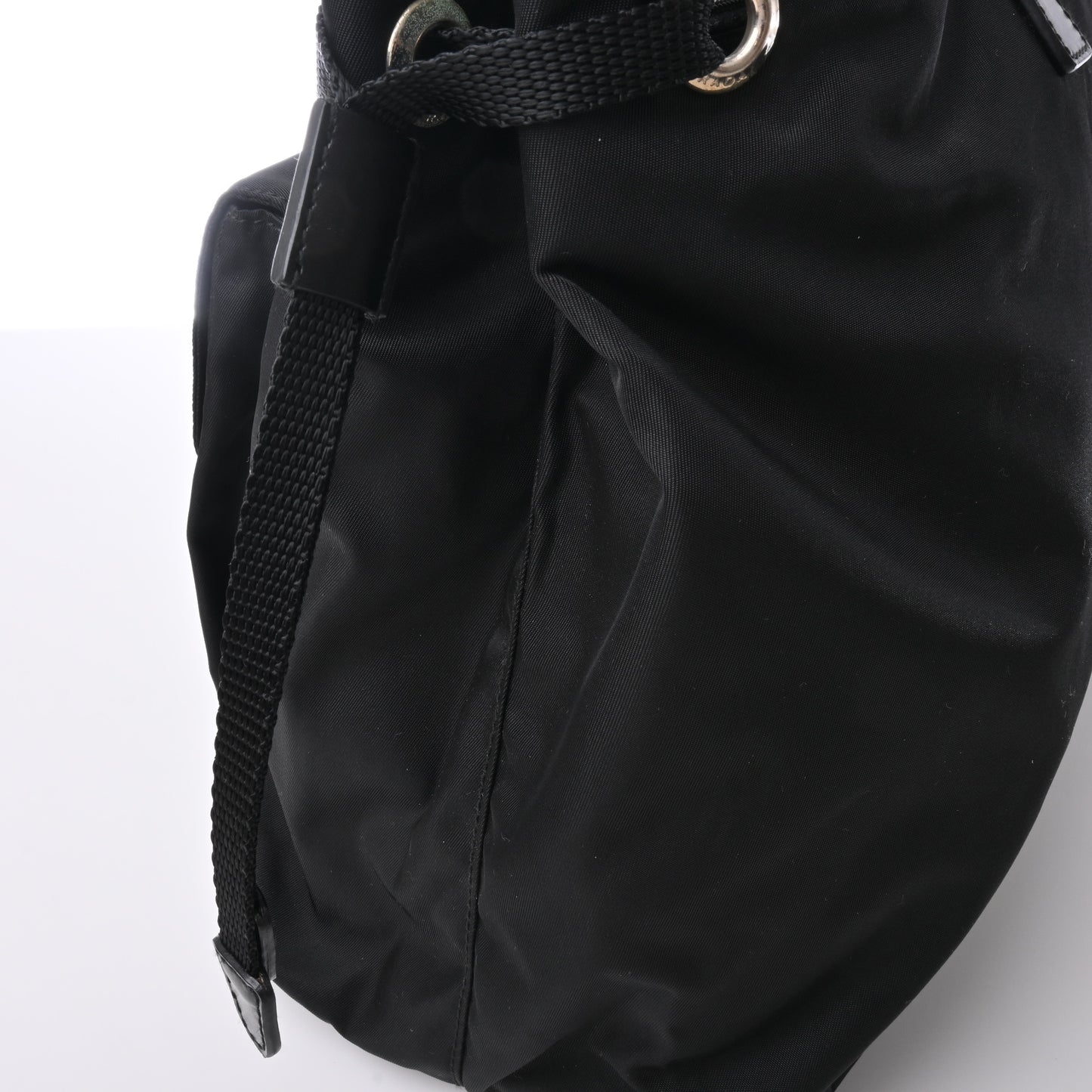 Black nylon tote