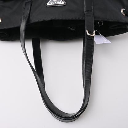 Black nylon tote