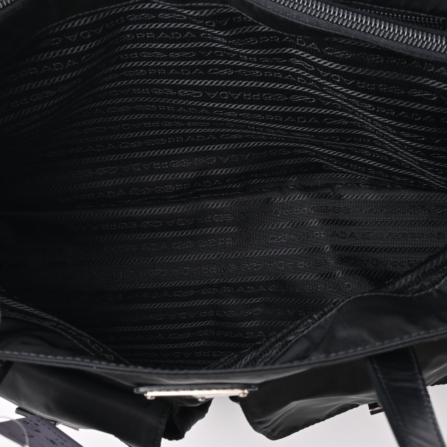 Black nylon tote