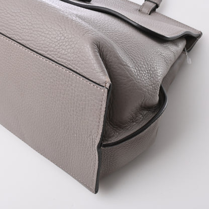 Bamboo Leather 2WAY Handbag Grey