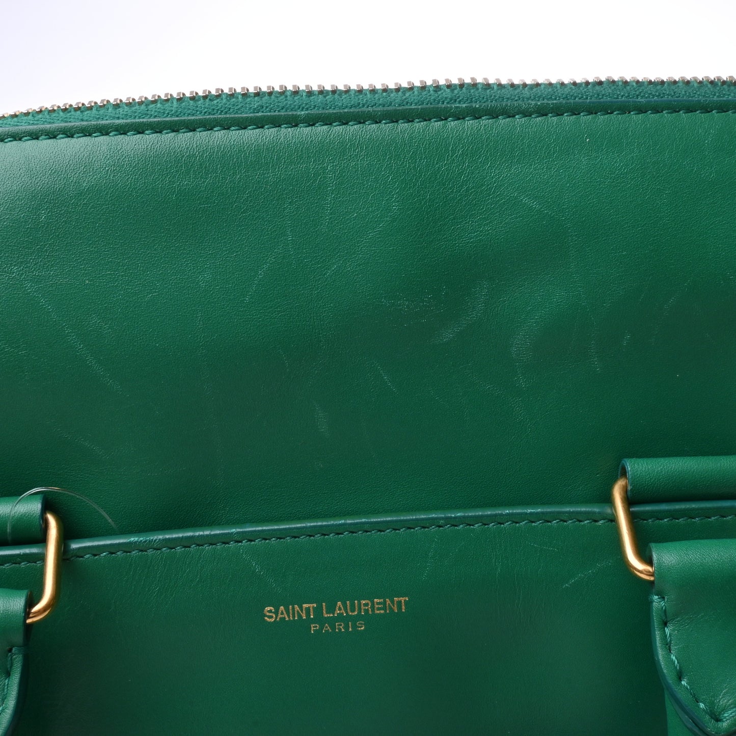 Saint Laurent Leather 2WAY Handbag Green