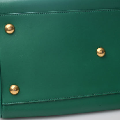 Saint Laurent Leather 2WAY Handbag Green