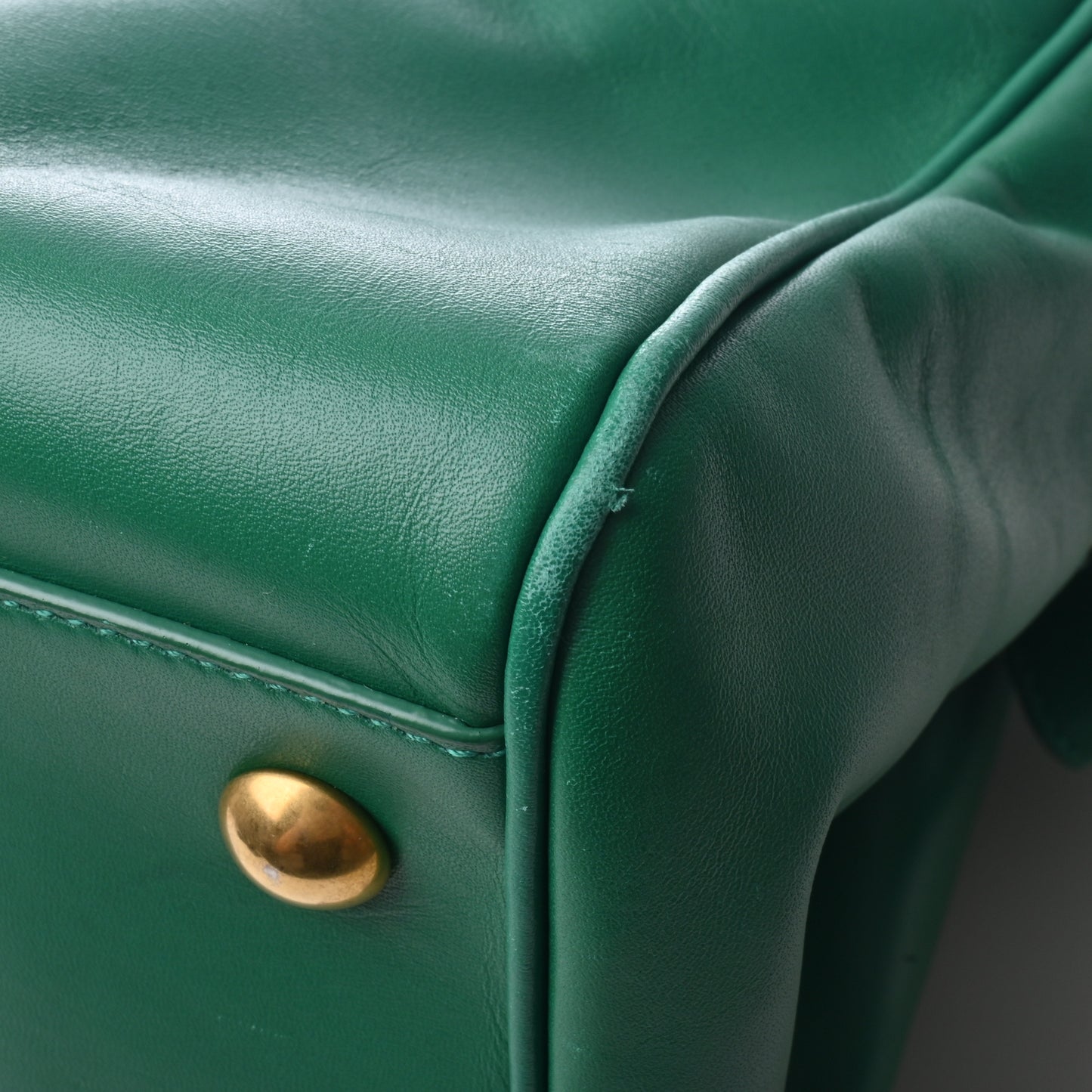 Saint Laurent Leather 2WAY Handbag Green