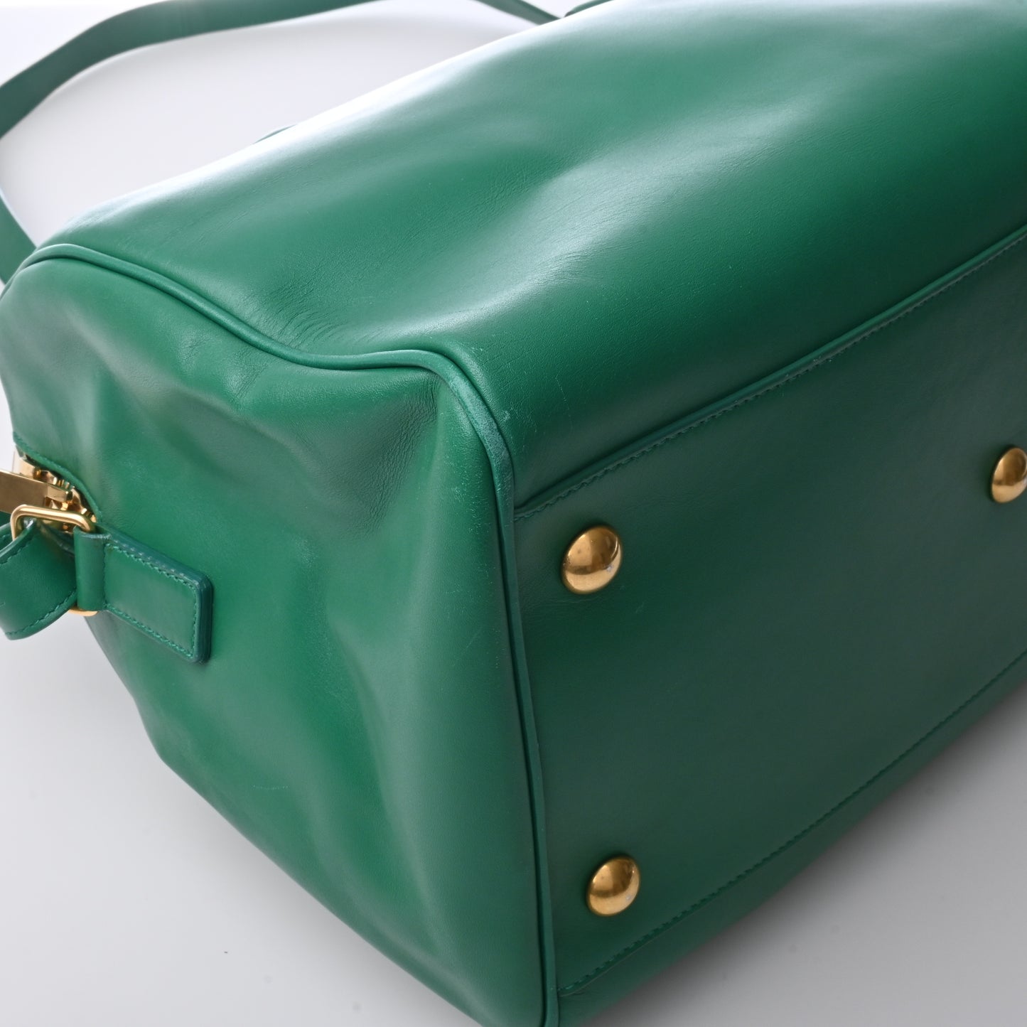 Saint Laurent Leather 2WAY Handbag Green