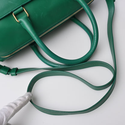 Saint Laurent Leather 2WAY Handbag Green