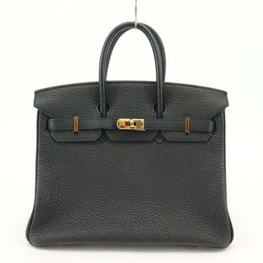 Togo Birkin 25 Black G hardware □N stamp