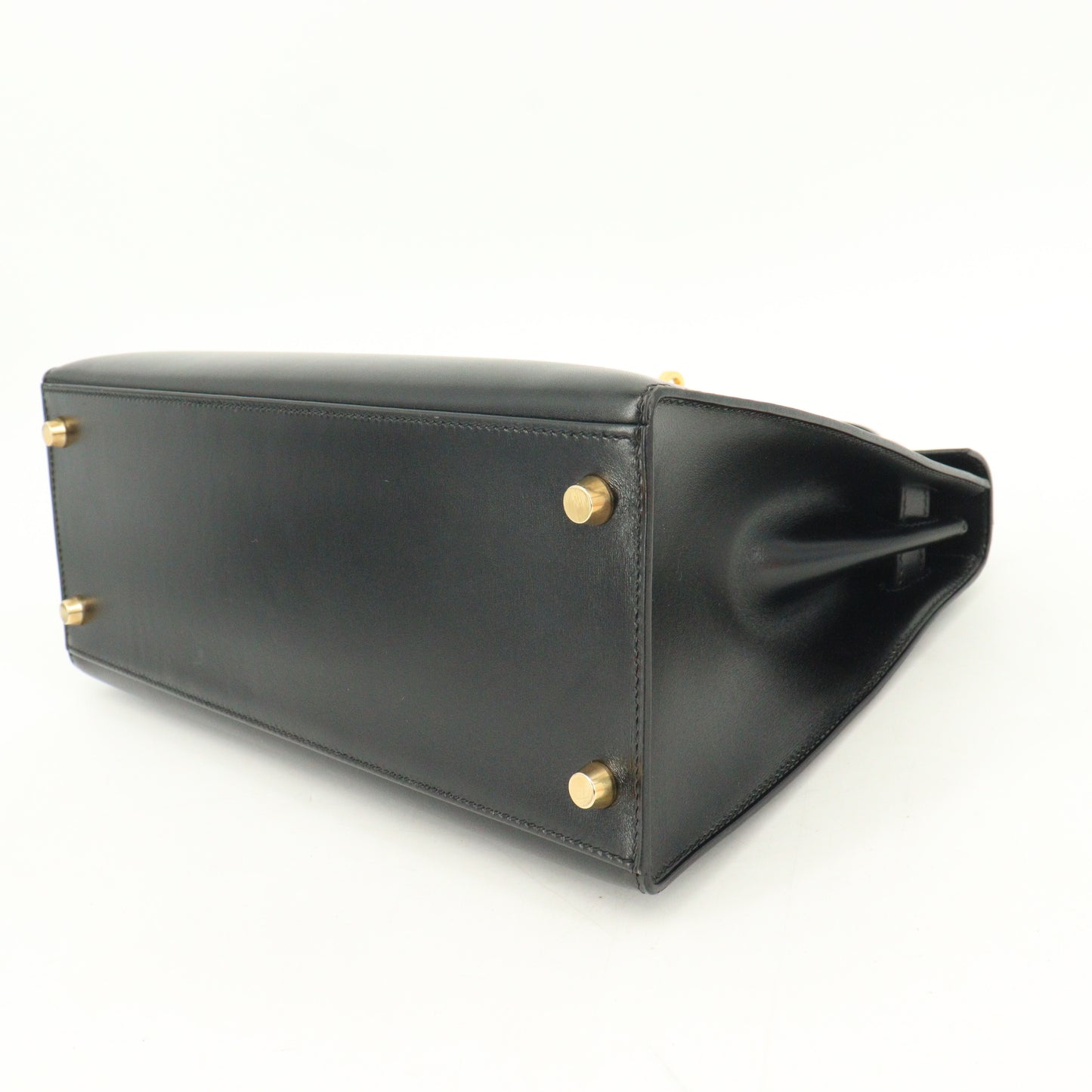 Box calf Kelly 28 Guilloche G hardware Black G stamp