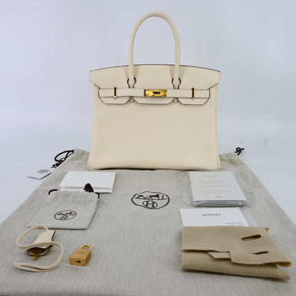 Togo Birkin 30 Crepe G hardware U engraving