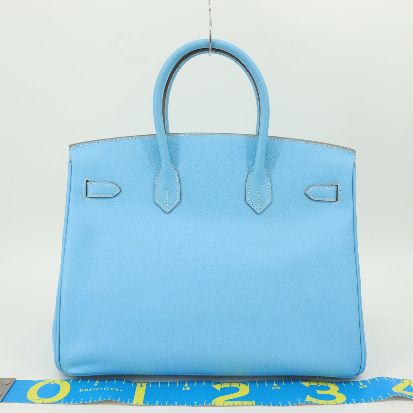 Epsom Candy Birkin 35 Celeste Mykonos SV hardware O engraved