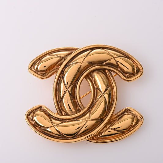 Matelasse Brooch GP Gold